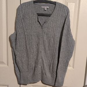 Old Navy Heather Gray Cardigan Sweater